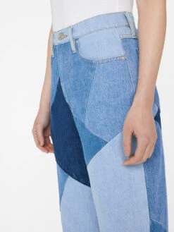 Patchwork Le High 'N' Tight Wide Leg -- Blue Compilation -Elegant Wear Store PHNTWL727 BLUE COMPILATION FRSU23EC II WOMENS DAY 01 0654HR