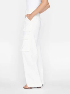 Relaxed Straight Cargo -- Ecru -Elegant Wear Store RSTC317 ECRU 0042