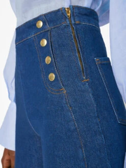 Sailor Snap Wide Leg -- Adele -Elegant Wear Store SSWL118 ADELE FRSU23EC WOMENS DAY 05 0051HR