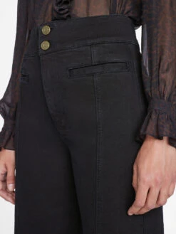 Tailored Wide Leg -- Film Noir -Elegant Wear Store TWL142 FILM NOIR 0886