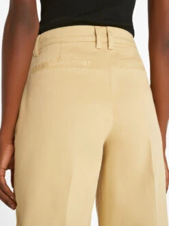 Wide Leg Tomboy Trouser -- Washed Tan -Elegant Wear Store WLTTR328 WASHED TAN FRSU23EC WOMENS DAY 05 0328HR